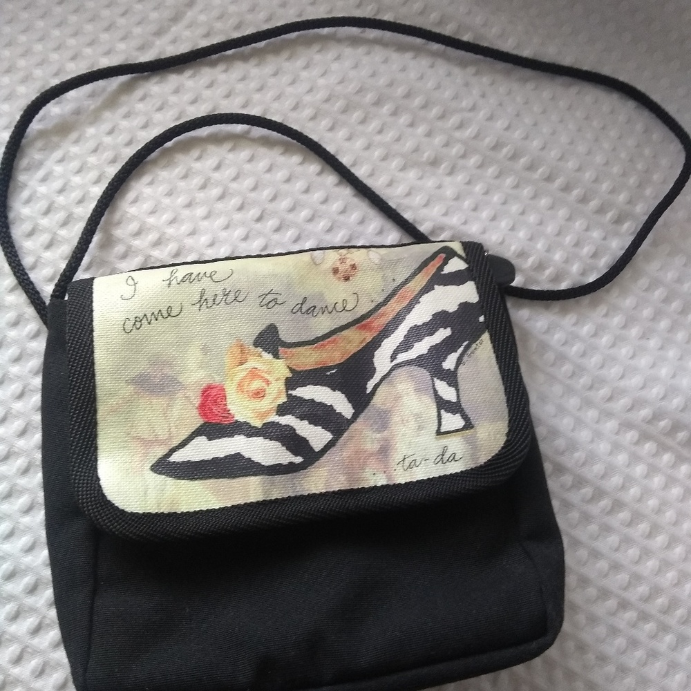 Small canvas evening bag